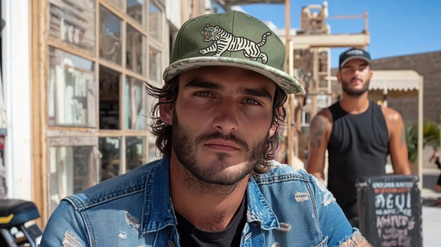 Two men wearing Cool Trucker Hats